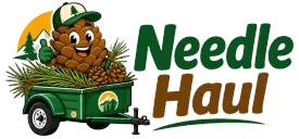 Needle Haul yard cleanup logo